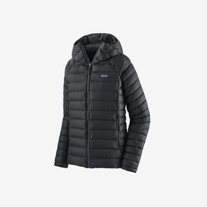 Womens Patagonia Black Down Puffer with Hood